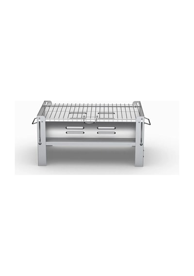 Mangal Katlanabilir Galvaniz Çantalı 0.60mm Kalın Gümüş