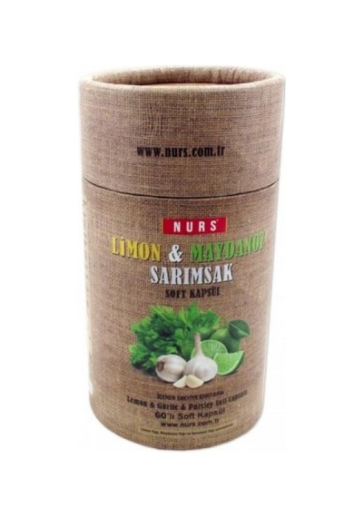 Nurs Lokman Limon Maydanoz Sarımsak 60 Softjel   Kapsül