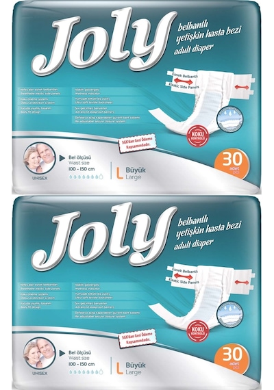 Joly Yetişkin Bezi Bel Bantlı L - Büyük - Large 60 Adet