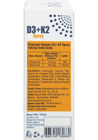 Phytodef D3 + K2 Sprey 25 ML