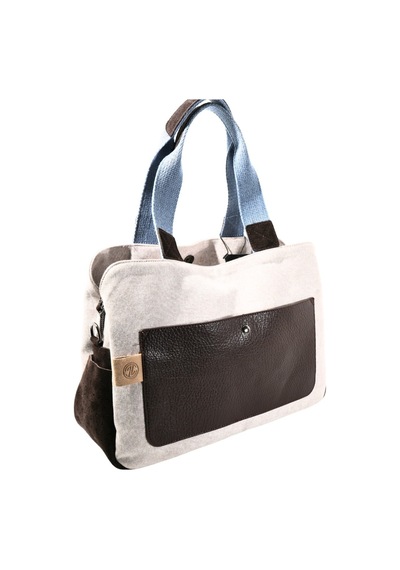 Biem Accessory Biem Bej-kahve Denim Salaş-retro Taş Trok Döşemeli Çanta Çok Renkli