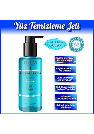 Elysian Essence Yoğun Arındırıcı  Yüz Temizleme Jeli 200 Ml