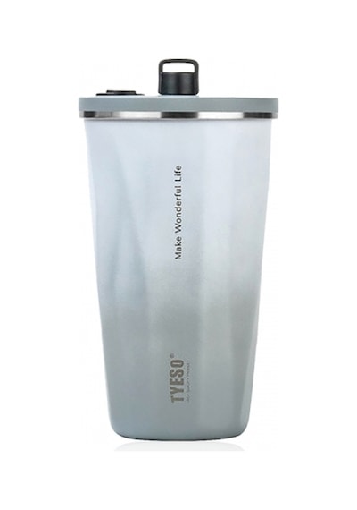 Tyeso Candy Tumbler Vakumlu Paslanmaz Çelik Termos 600 ML - Gri