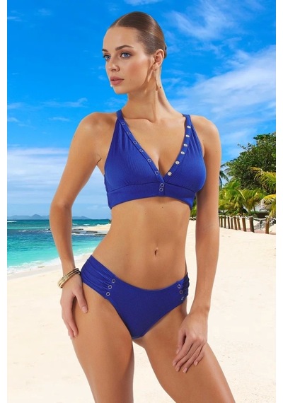 Ersefa Tasarım Bikini Takımı Hızlı Kuruyan Şık Detaylı Yüksek Konfor Pla Saks