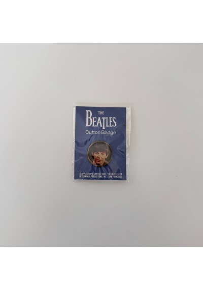 The Beatles Rozet Pinback Button Siyah 89094725