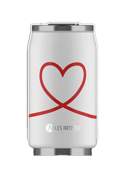 Les Artistes Paris Isı Yalıtımlı Kutu Çelik Termos 280ml Love Renkli