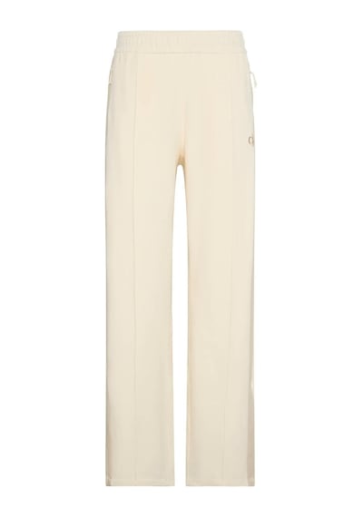 Stretch Terry Track Pant Kadın Krem Eşofman Alt-13021 Krem