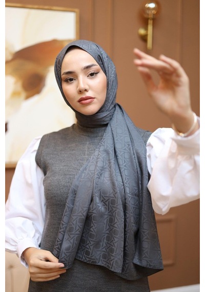 Silk Home Deluxe Şal - Antrasit - Antrasit