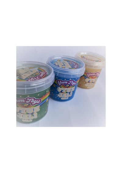 Yumtoys Gold Serisi Slaym - Hazır Slime 3 Renk 3 Kutu 140x3 Gr Gümüş, Sarı, Mavi
