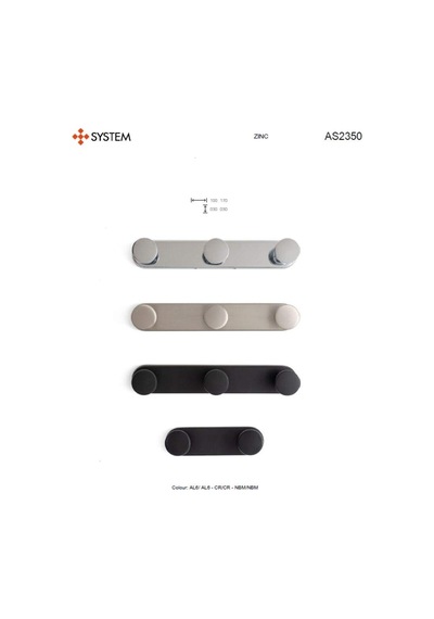 System 2350 Askı Krom 170 Mm As2350 0170 Cr-cr Çok Renkli