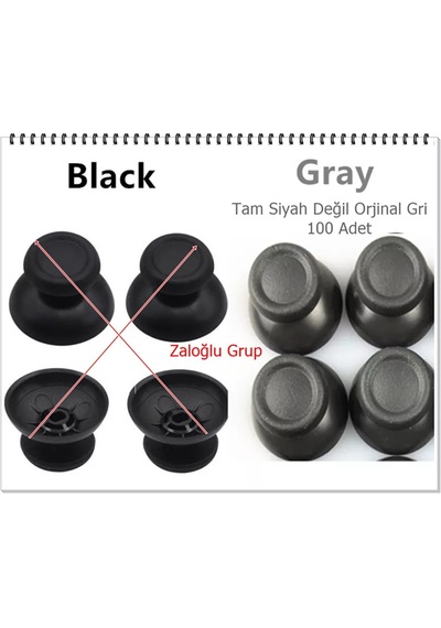 Zaloğlu Grup Ps4 Analog Topuz V2 Gri 1.sınıf 1.kalite 100 Adet