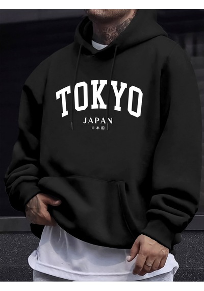 Startmore Startmoretokyo Japonya Mektup Yaratıcı Baskılar Erkek Yeni Kazak Yumuşak Sokak Giyim Sonbahar Uzun Kol Siyah