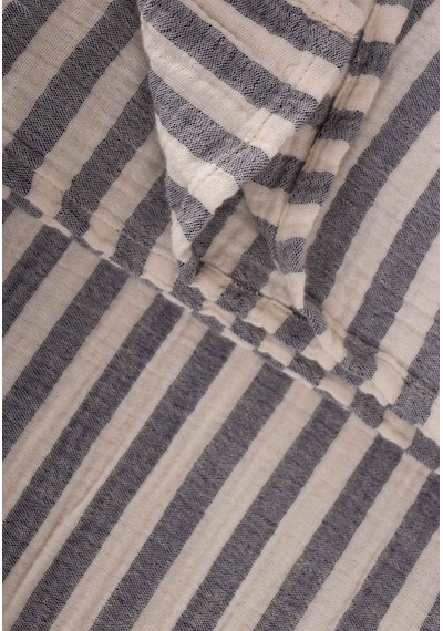 Cigit Naturel Battaniye 90x100cm Füme Kalın Çizgili Füme