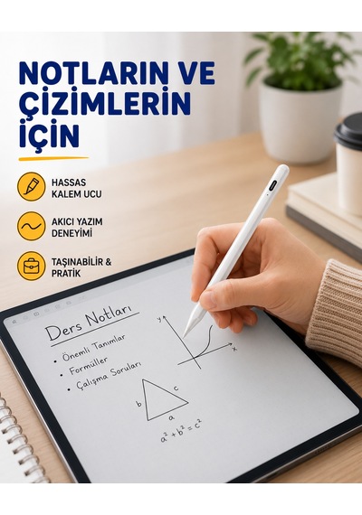 Yüksek Hassasiyetli Eğim Sensörlü Dijital Kalem Usb-c Hızlı Şarjlı Yeni Nesil - Lisinya 06579530