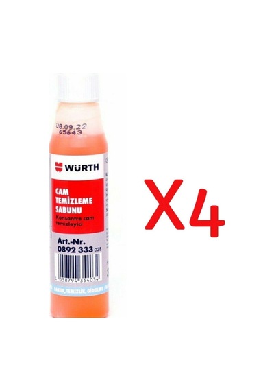 4 Adet - Cam Sabunu 0,32 Ml. 0,32 Ml.