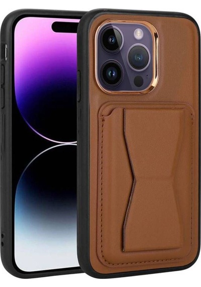 Nihcase Apple Uyumlu iPhone 14 Pro Kılıf Memo Kartlıklı Standlı Pu Deri Kapak