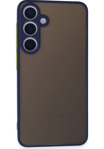 Newface Samsung Galaxy S24 Kılıf Montreal Silikon Kapak - Lacivert