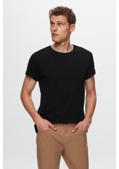 D's Damat Ds Damat Slim Fit Siyah Bisiklet Yaka %100 Pamuklu Nefes Alabilen T-shirt 4hc141996753m 001 D's Damat Ds Damat Slim Fit Siyah Bisiklet Yaka %100 Pamuklu Nefes Alabilen T-shirt 4hc141996753m 001