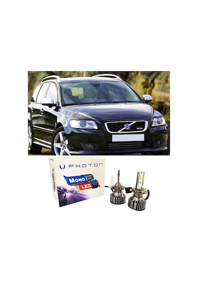 Volvo V50 Kısa Far Ampulü H7 Mono Yeni Seri Beyaz 2004-2012