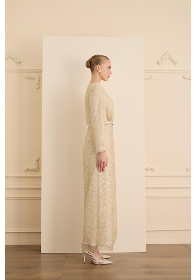Senna Irene Dress Bej BEJ