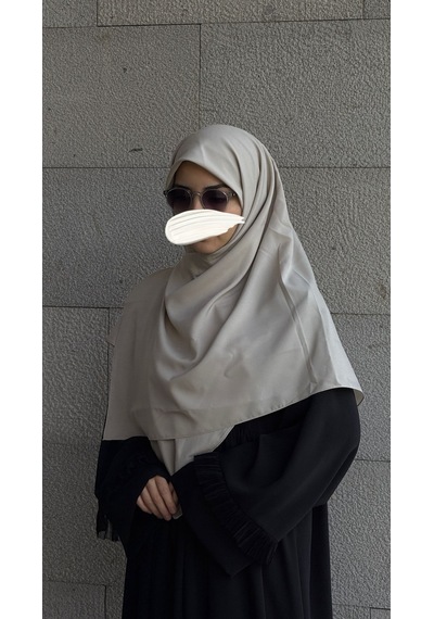 Qalortex Scarf Pamuklu Organik Modal Eşarp-taş