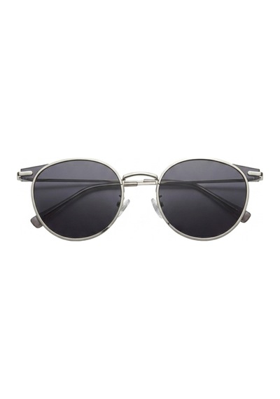 Sanches Yuvarlak Metal Güneş Gözlüğü Füme Cam Uv400 Koruma Unisex 52mm L Beden Yeşil - Turuncu
