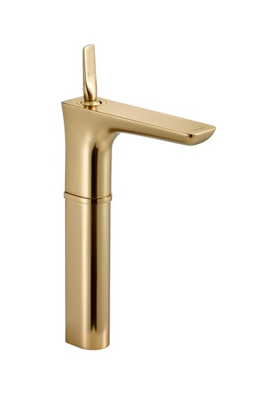 Fk-5122 Yüksek Lavabo Bataryası Mat Altın Altın