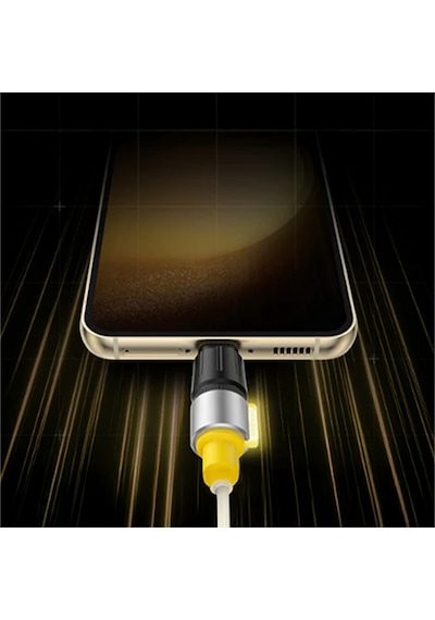Sharge Phantom USB-C to USB-C 240W Hızlı Şarj Kablosu - Sarı
