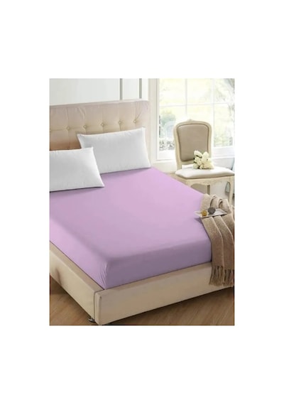 Penye Çarşaf Çift Kişilik 160x200+22 Lila