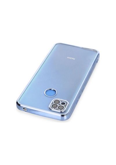 Xiaomi Redmi 9c Kılıf Razer Lensli Silikon - Açık Mavi -