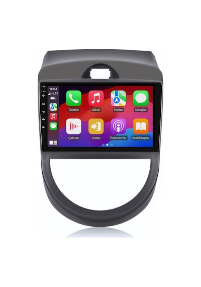 Kia Soul Araç Multimedya Android Ekran Carplay Navigasyon Cihazı Double Teyp 2+32 9" 11-13 Gri Navımex