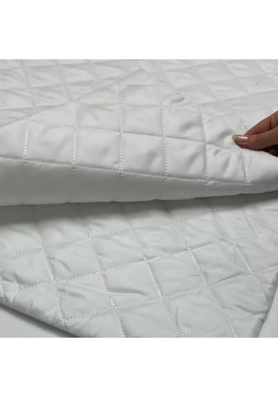 2 Li 50x70 Yastık Alezi Micro Kapitone, Sıvı Geçirmez & Koruyucu Beyaz