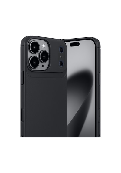 Apple iPhone  Uyumlu,  17 Pro Auto Focus Karbon Kapak - Siyah