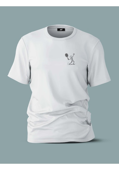 Fnbx Pizza Slice Tennis T-shirt Beyaz