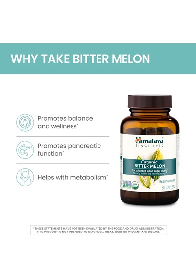 Himalaya Organic Bitter Melon 60 Kapsül Usa Menşeii Orijinal Dmmedicineden