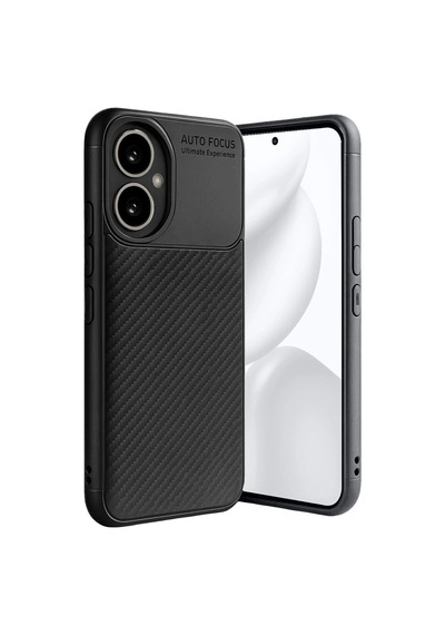 Honor 400 Kılıf Auto Focus Karbon Kapak - Siyah Evimdeyokyok