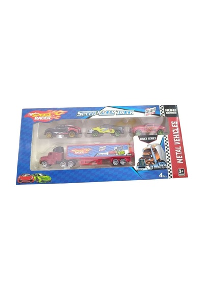 Toysan Speed Racer Tır Ve Yarış Arabaları Oyun Seti Toy-40 Çok Renkli