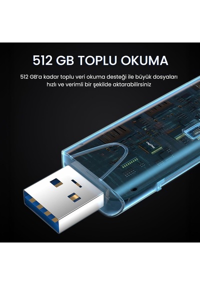 Type-c Ve Usb 2.0 Sd-microsd Tf Kart Okuyucu