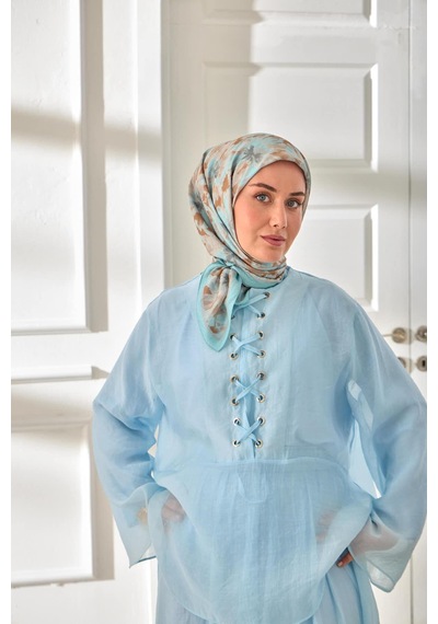 Silk Home Velora Eşarp 161001-20 Bebe Mavi, Açık Kahve, Gri, Vizon