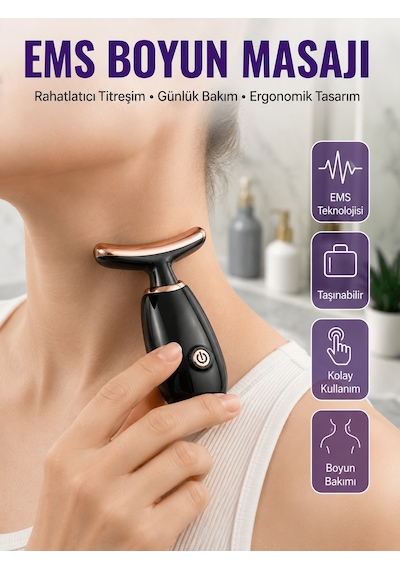 Taşınabilir Şarjlı Kırışıklık Giderici Masaj Aleti Yeni Nesil - Lisinya Çok Renkli