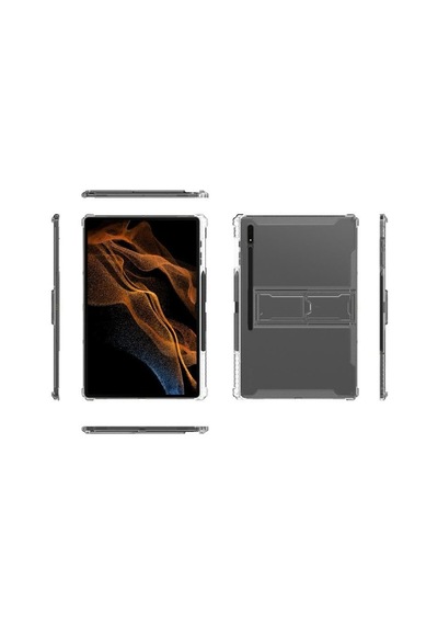 Tab S9 Fe Için Kılıf Transparent Soft Şeffaf Galaxy Tab S9 Fe İle Uyumlu Kılıf - Şeffaf Arka Kapak