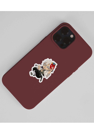 Kimetsu No Yaiba-parlak Kağıt-demon Slayer-genya -sanemi Shinazugawa 2 Li Set Anime Sticker Çıkartma Beyaz