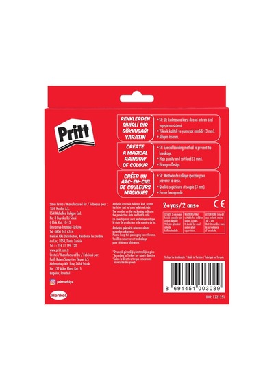 Pritt Kuru Boyalar, Canlı Renklerde Boya Kalemi, Açması Kolay Ve Dayanıklı Silinebilir Kalem, Yumuşak Mineli Resim Genel