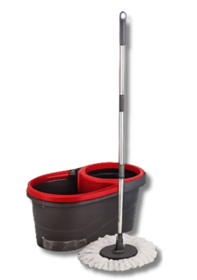 Pass 14 Litre Dönerli Mop Kovası Seti Ayarlanabilir Özellikli 5 Parça Microfiber Temizlik Seti