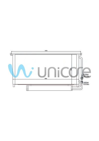 Klima Radyatörü Smart Roadster 0.7 2003-2005 550 263 / 001 0026 V0 02
