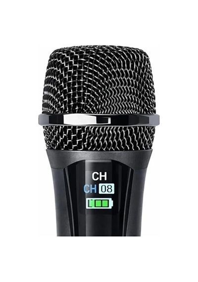 Profesyonel Çiftli Kablosuz Mikrofon Seti Karaoke Şarj Edilebilir 50 Metre İtem0015kmıkyenı