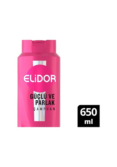 Elidor Saç Bakım Şampuanı, Güçlü Ve Parlak, 650 Ml