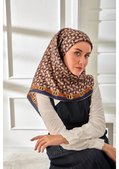 Silk Home Twill İpek Eşarp 11481-30 Siyah, Taba, Gri, Siyah