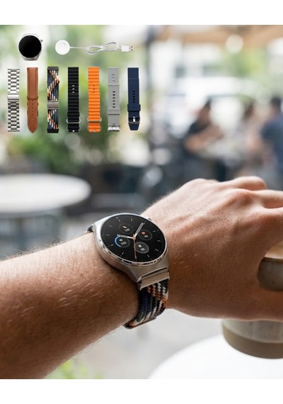 Akıllı - 589 - Saat 7 Kordonlu Bluetooth Arama Nabız Takip Ve Spor Modlu - Csmo-tex - Çok Fonksiyonlu Dpas26