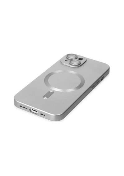 Apple İphone 14 Plus Kılıf Moshi Lens Magneticsafe Silikon - Gümüş Çok Renkli